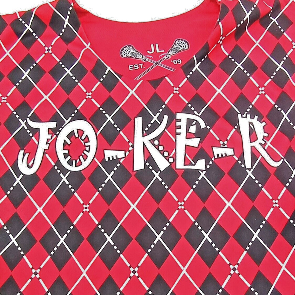 Lacrosse Shirt Tank Top Men's Size Large JOKER Reversible Argyle Pattern /Solid